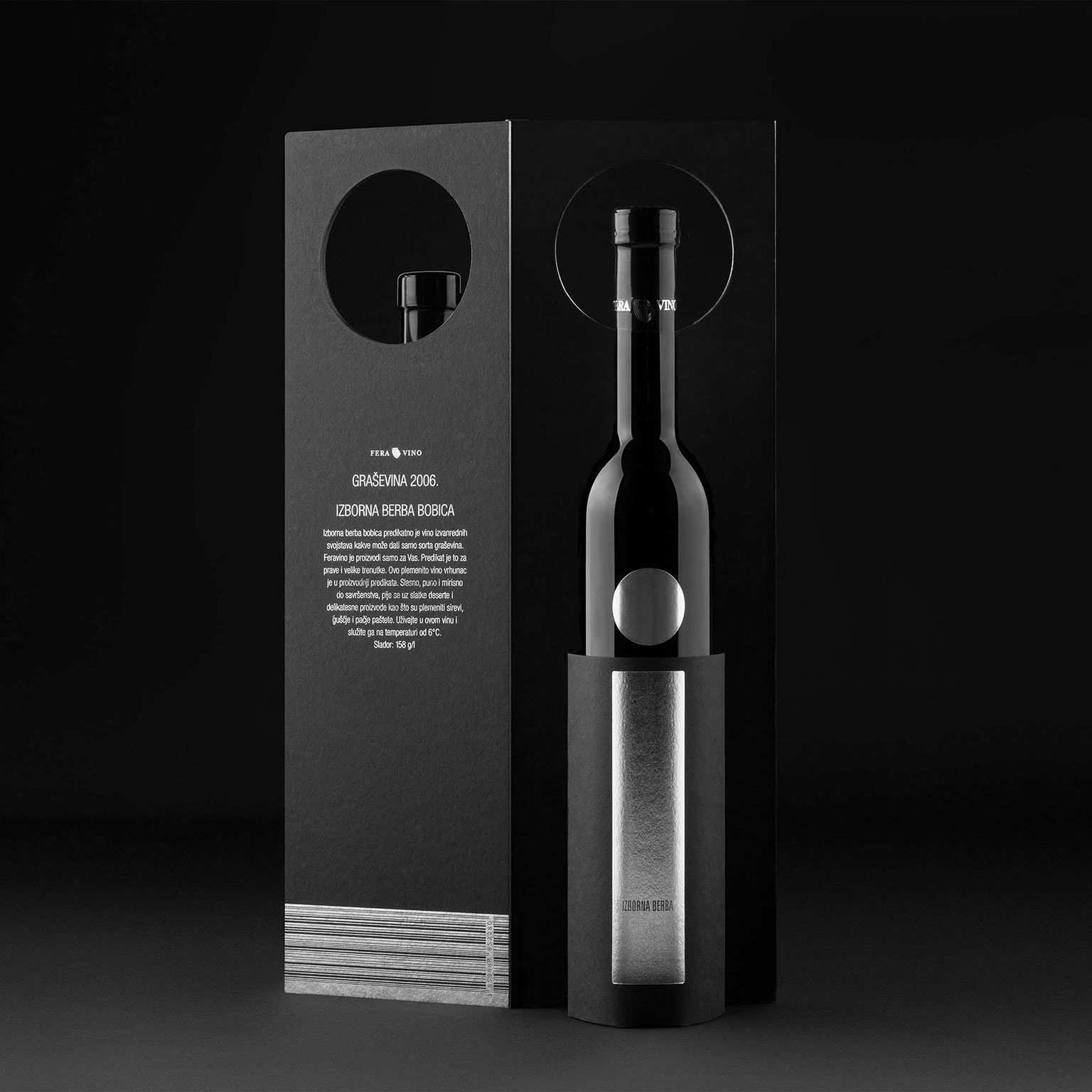 elegant photo of Feravino wine bottle