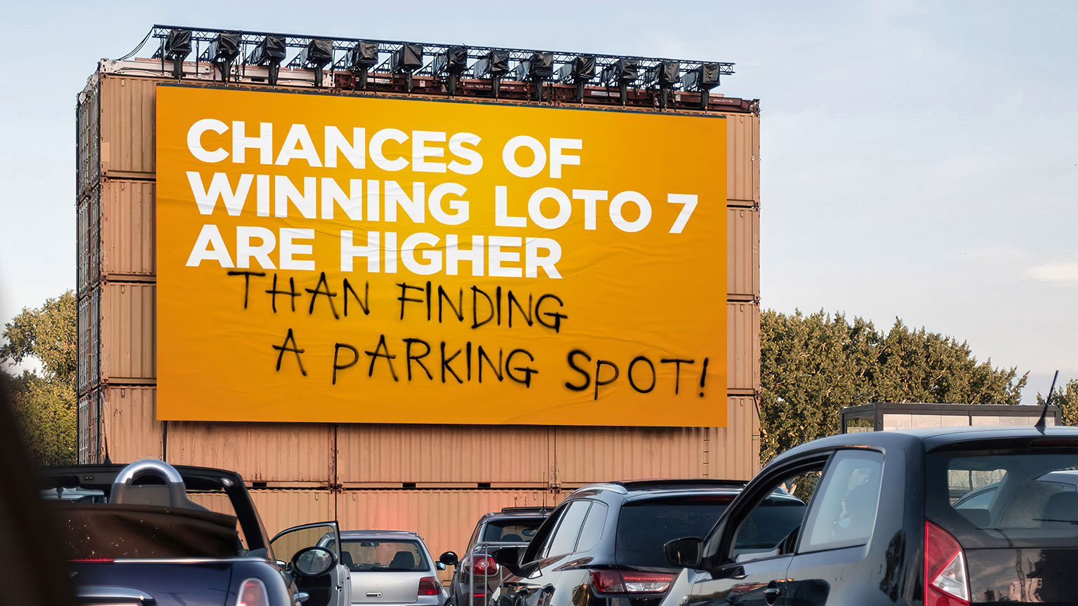 billboard ad about croatian lottery loto7