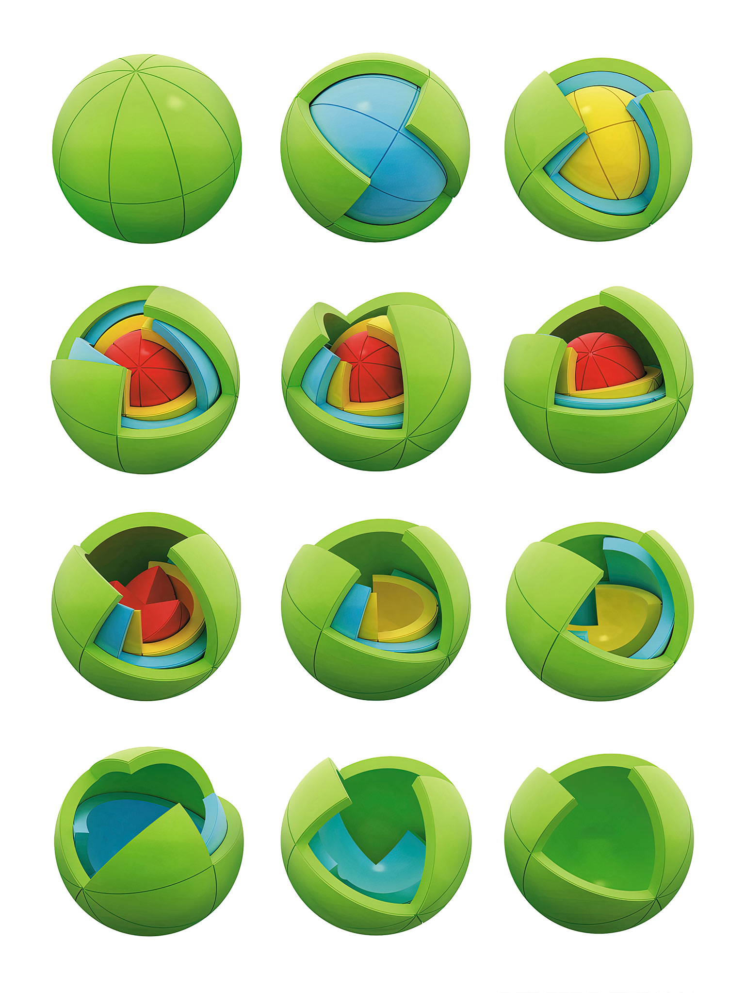 grid of all oblo puzzle pieces